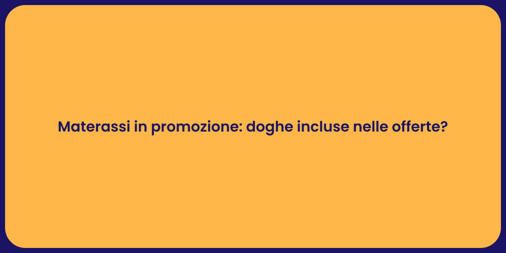 Materassi in promozione: doghe incluse nelle offerte?