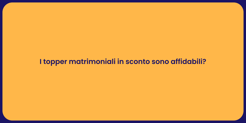 I topper matrimoniali in sconto sono affidabili?