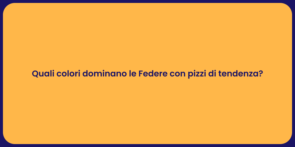 Quali colori dominano le Federe con pizzi di tendenza?