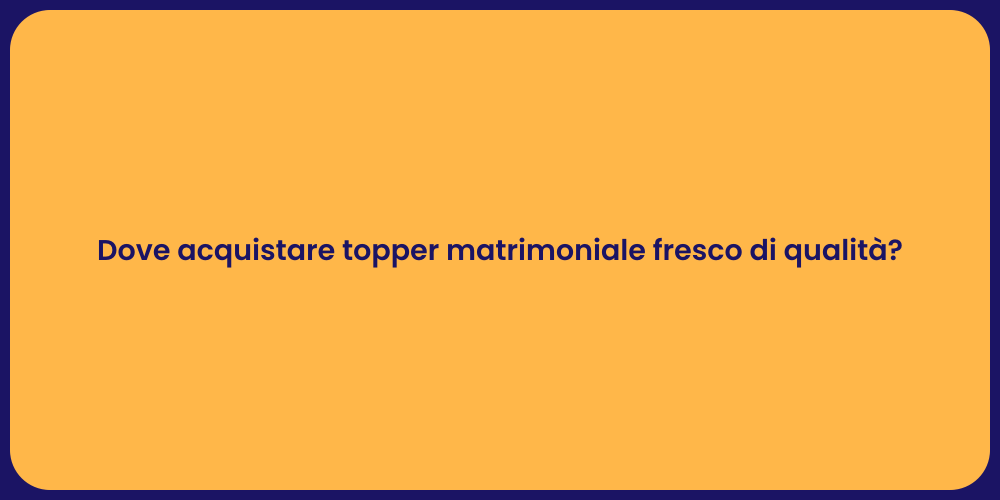 Dove acquistare topper matrimoniale fresco di qualità?