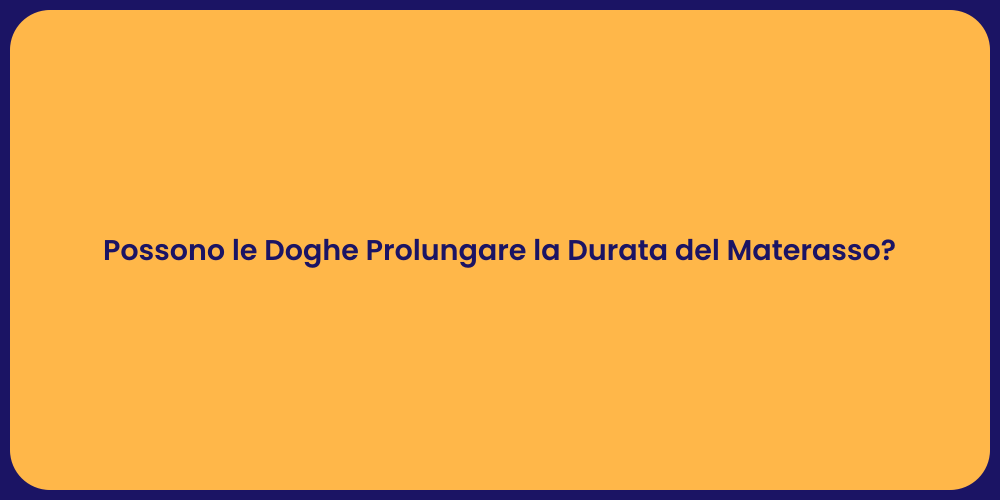Possono le Doghe Prolungare la Durata del Materasso?