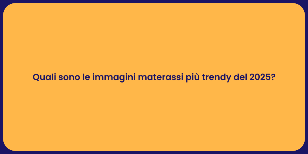 Quali sono le immagini materassi più trendy del 2025?