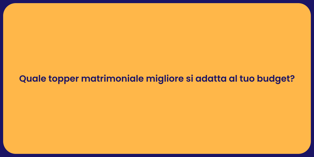 Quale topper matrimoniale migliore si adatta al tuo budget?