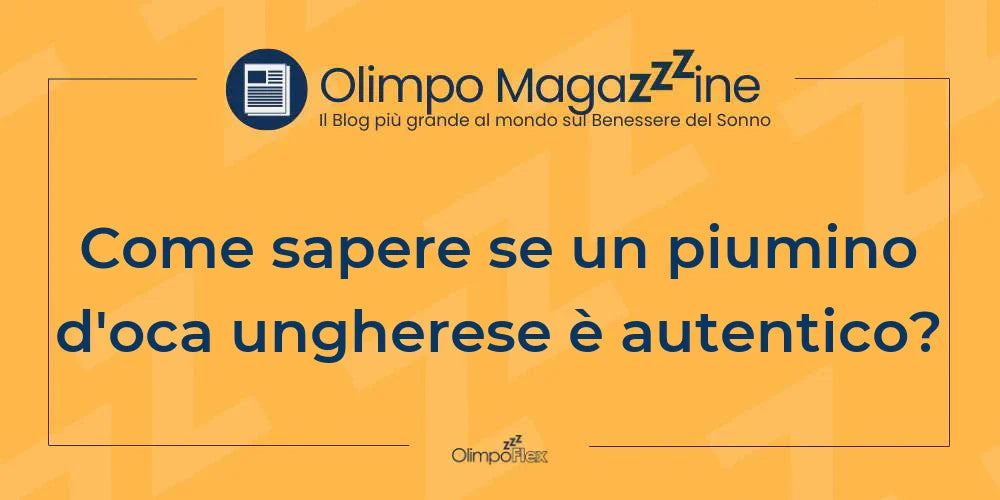 Come sapere se un piumino d'oca ungherese è autentico?