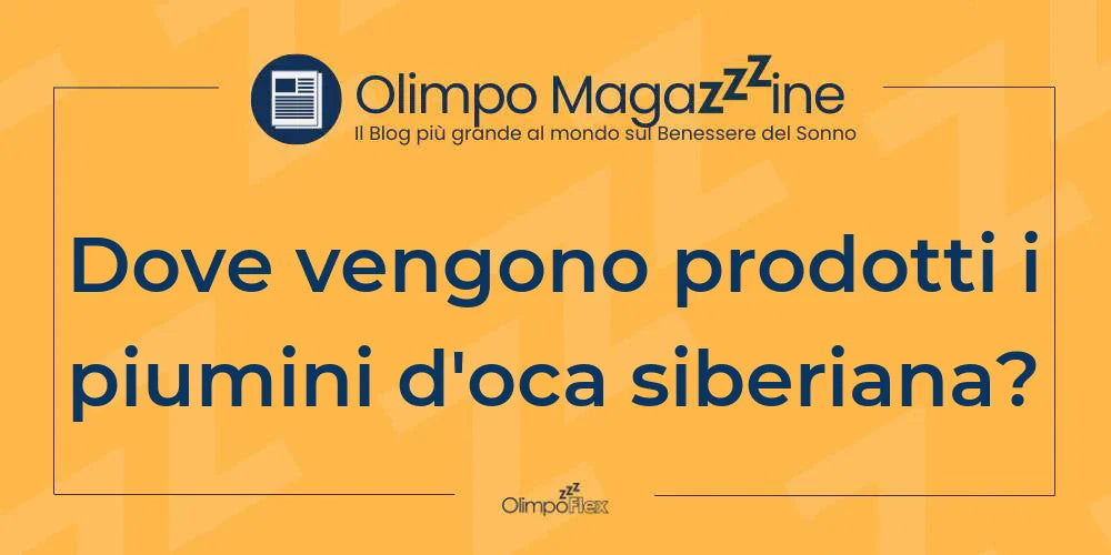 Dove vengono prodotti i piumini d'oca siberiana?