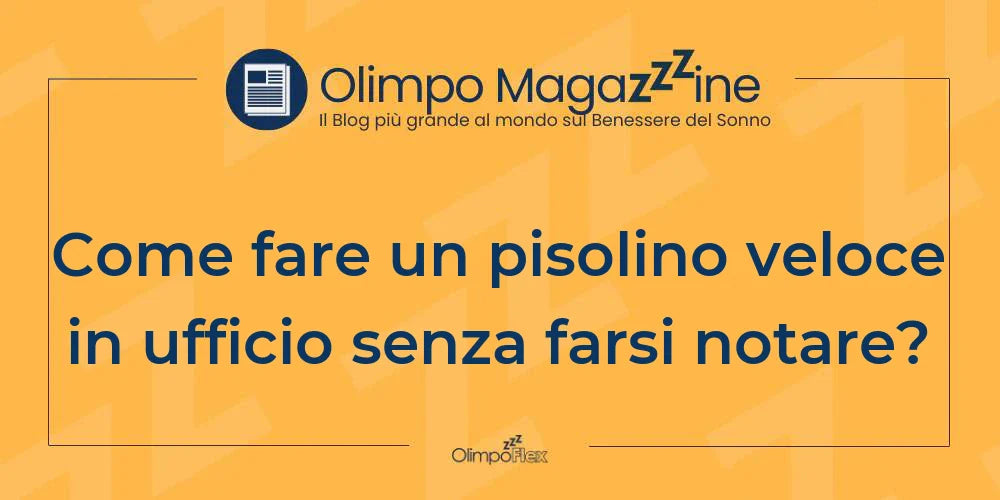 Come fare un pisolino veloce in ufficio senza farsi notare?