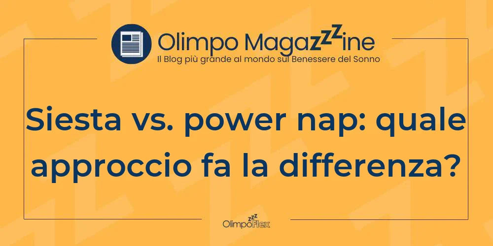Siesta vs. power nap: quale approccio fa la differenza?