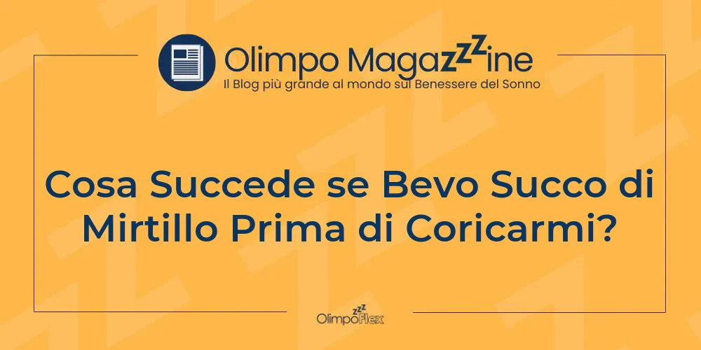 Cosa Succede se Bevo Succo di Mirtillo Prima di Coricarmi?
