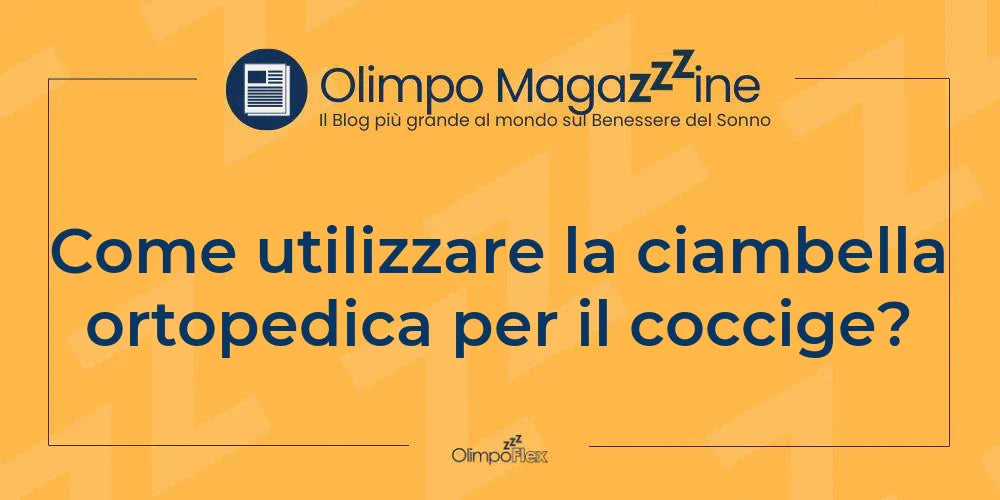 Come utilizzare la ciambella ortopedica per il coccige?