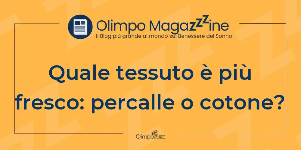 Quale tessuto è più fresco: percalle o cotone?