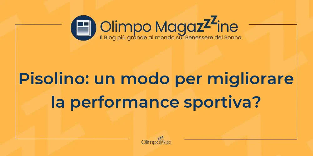 Pisolino: un modo per migliorare la performance sportiva?