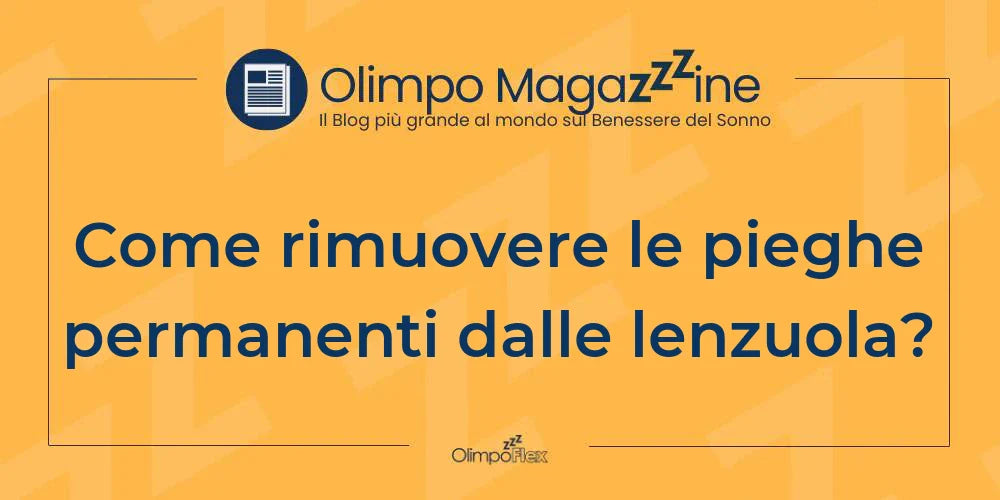 Come rimuovere le pieghe permanenti dalle lenzuola?