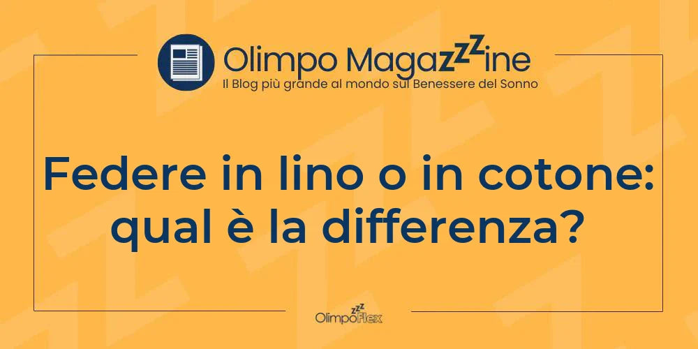 Federe in lino o in cotone: qual è la differenza?