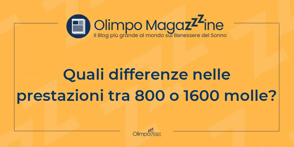 Quali differenze nelle prestazioni tra 800 o 1600 molle?