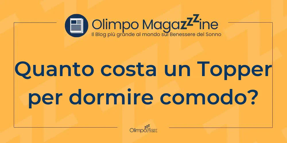 Quanto costa un Topper per dormire comodo?