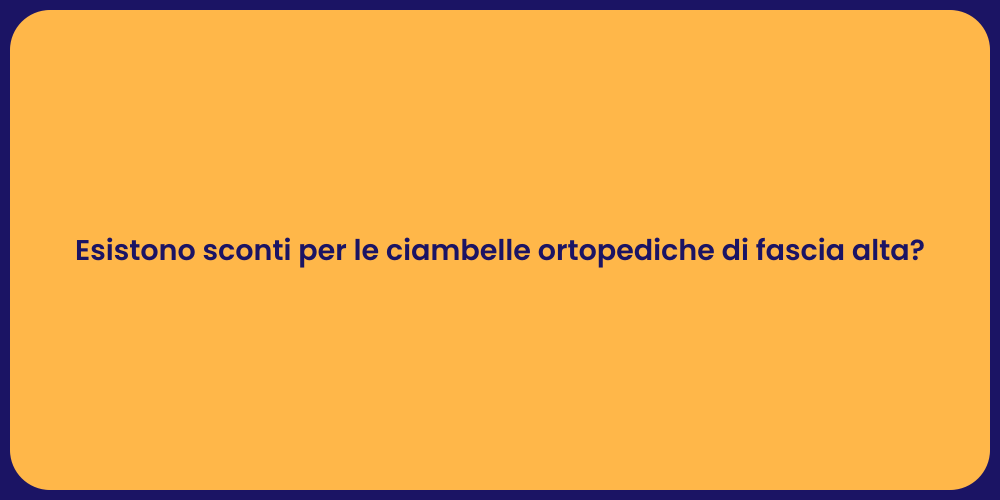 Esistono sconti per le ciambelle ortopediche di fascia alta?