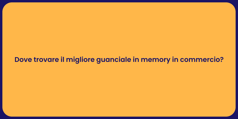Dove trovare il migliore guanciale in memory in commercio?
