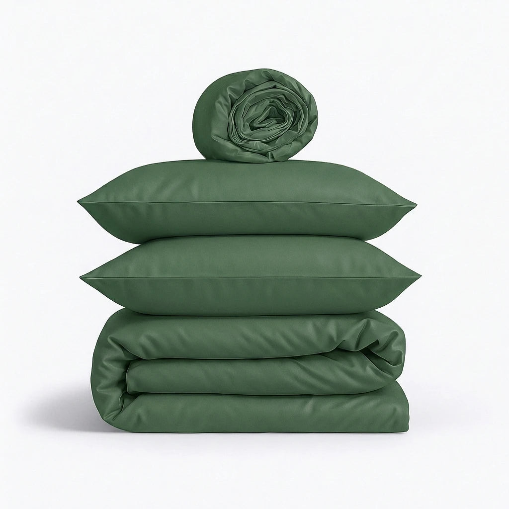 Completo Copripiumino 100% Cotone Percalle – Morbido, Traspirante e di Lusso Made in Italy