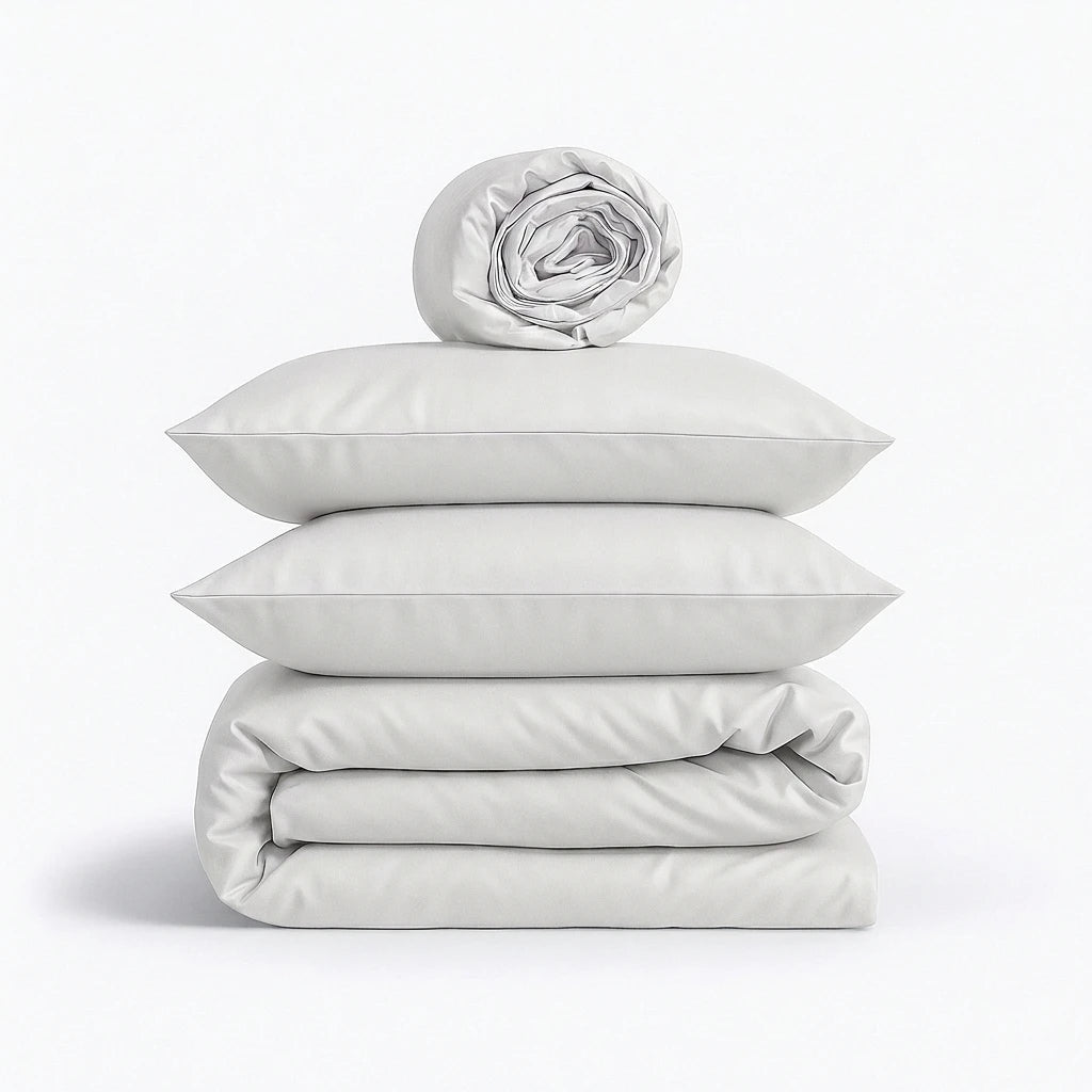 Completo Copripiumino 100% Cotone Percalle – Morbido, Traspirante e di Lusso Made in Italy