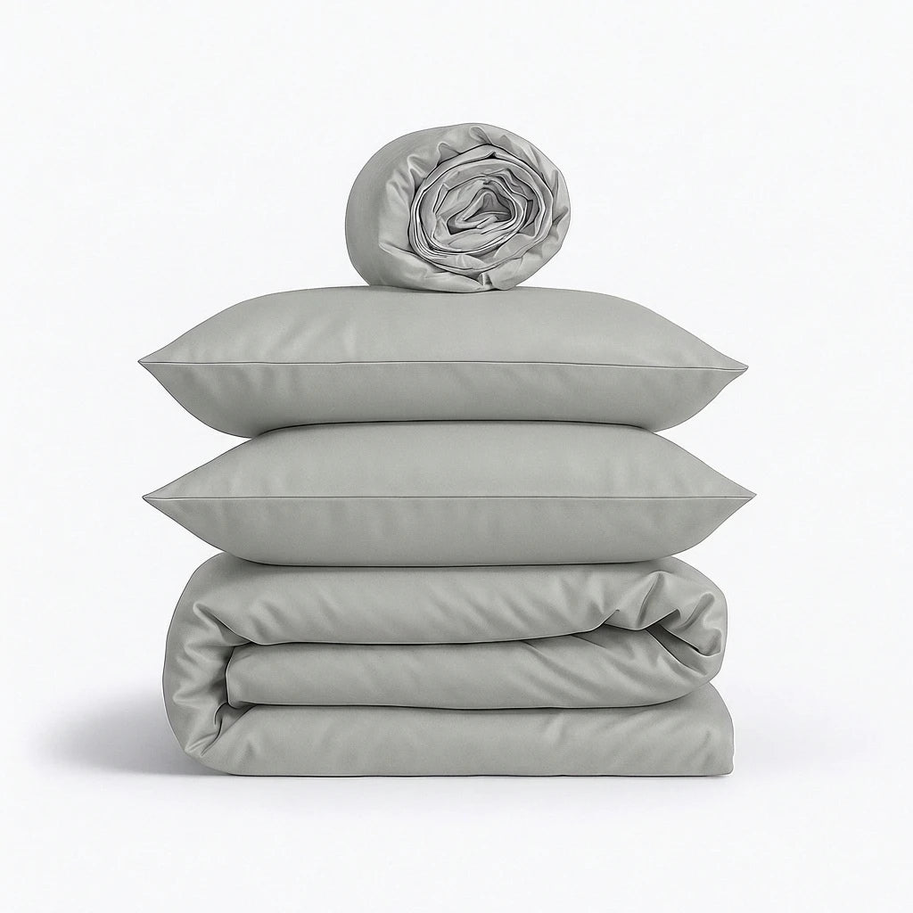 Completo Copripiumino 100% Cotone Percalle – Morbido, Traspirante e di Lusso Made in Italy