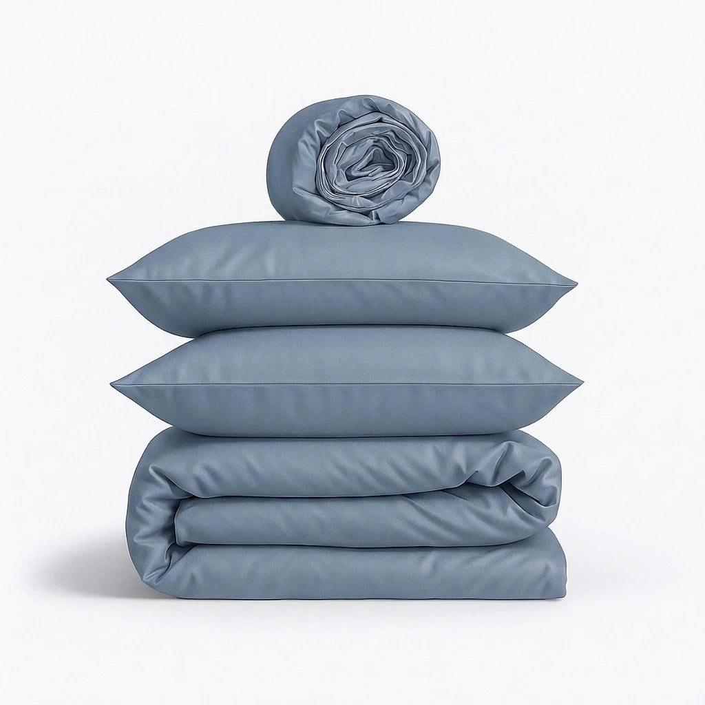 Completo Copripiumino 100% Cotone Percalle – Morbido, Traspirante e di Lusso Made in Italy