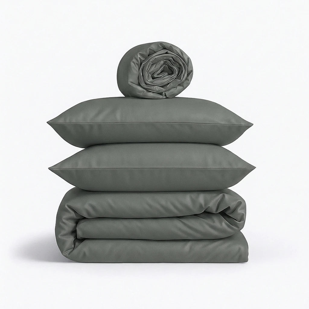 Completo Copripiumino 100% Cotone Percalle – Morbido, Traspirante e di Lusso Made in Italy