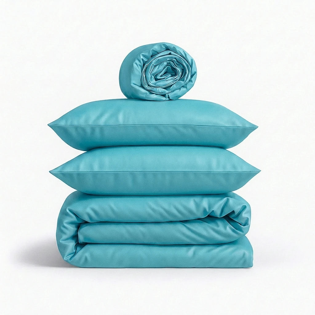 Completo Copripiumino 100% Cotone Percalle – Morbido, Traspirante e di Lusso Made in Italy