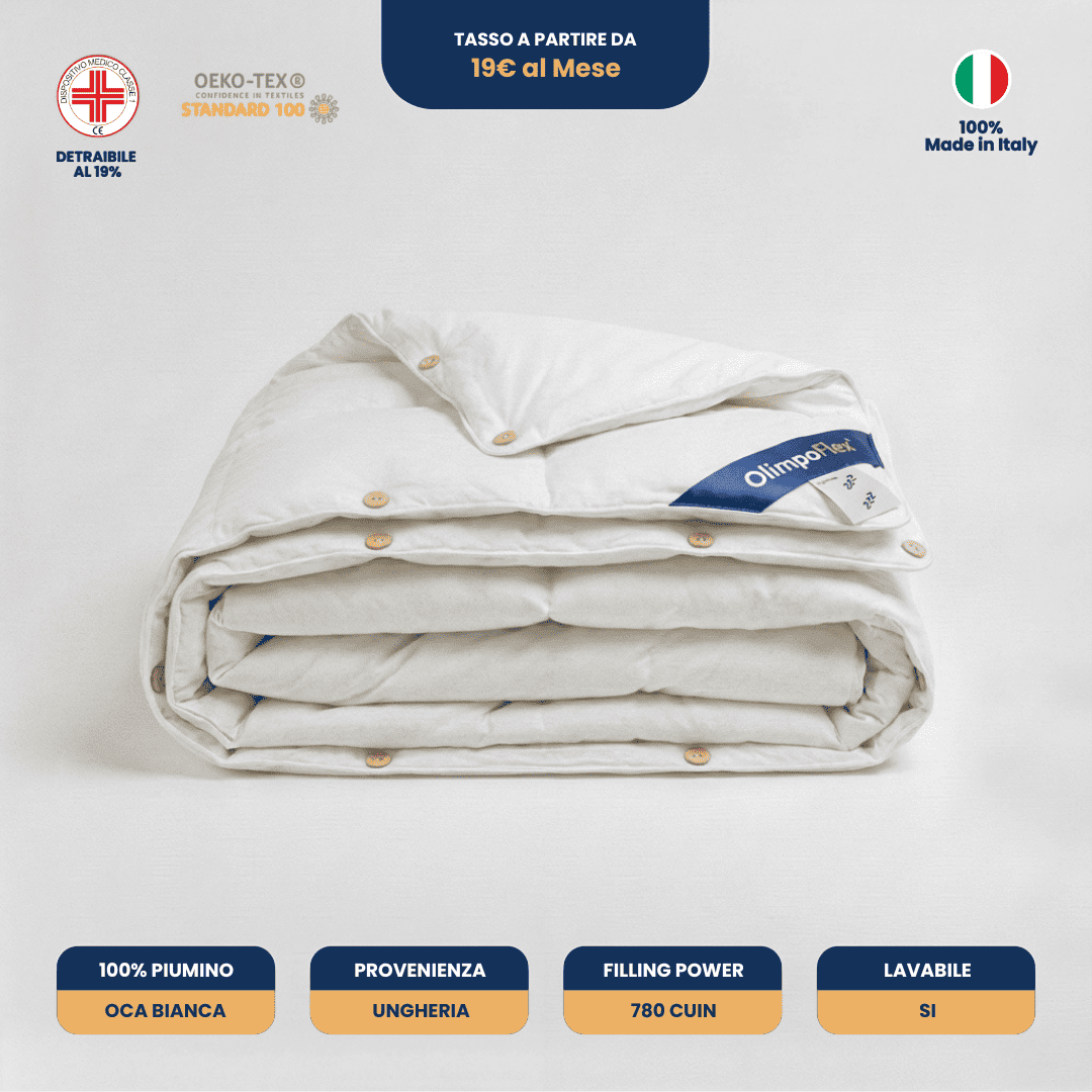 Piumino 4 Stagioni 200g + 100g - IRIS – Leggero, Caldo e Versatile Tutto l’Anno