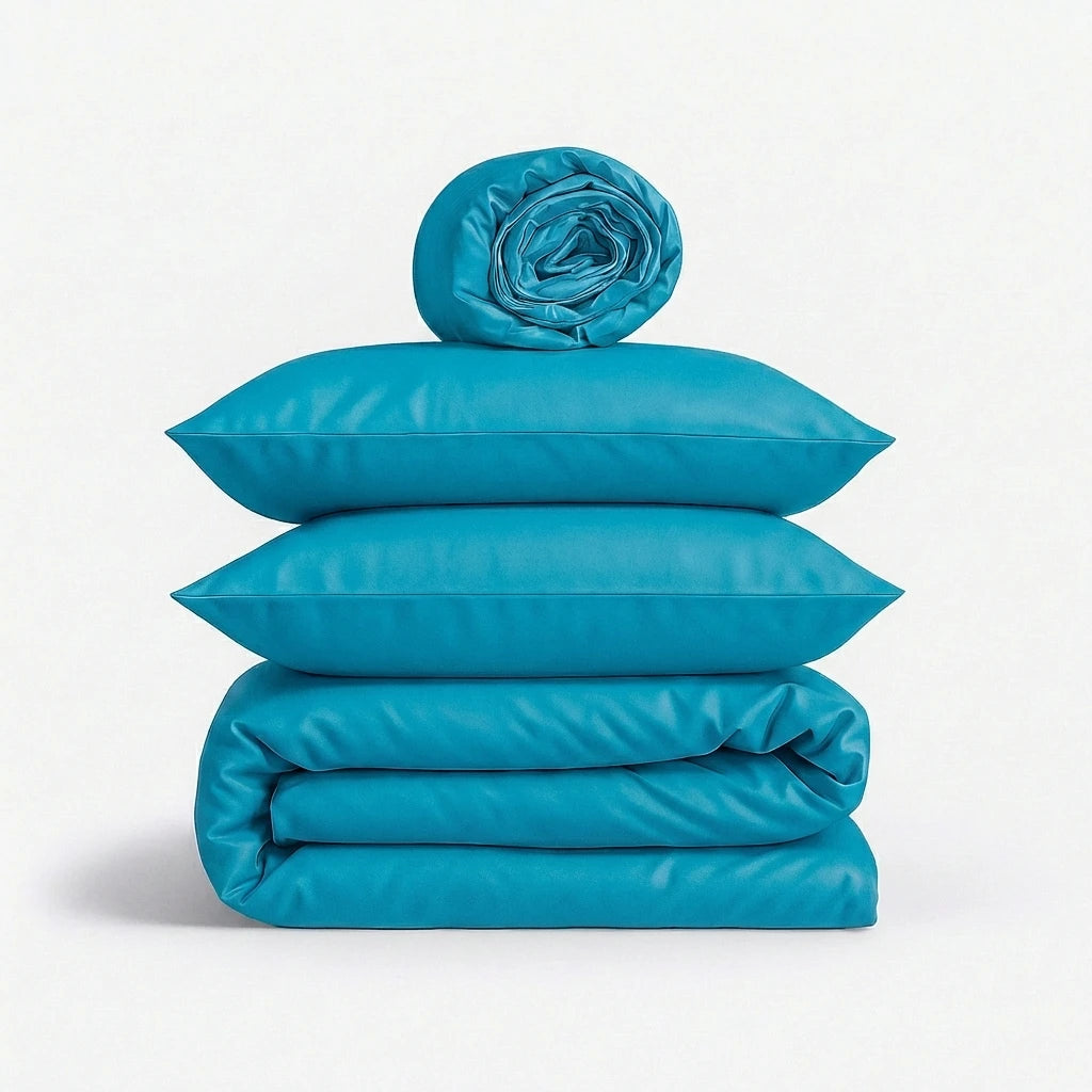 Completo Copripiumino 100% Cotone Percalle – Morbido, Traspirante e di Lusso Made in Italy