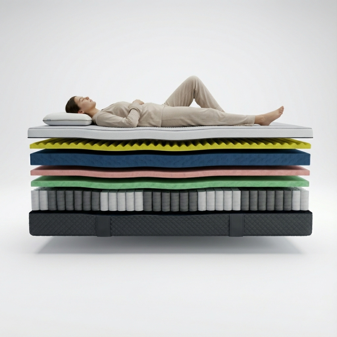 Materasso Memory Foam Hybrid Molle Insacchettate Pascià