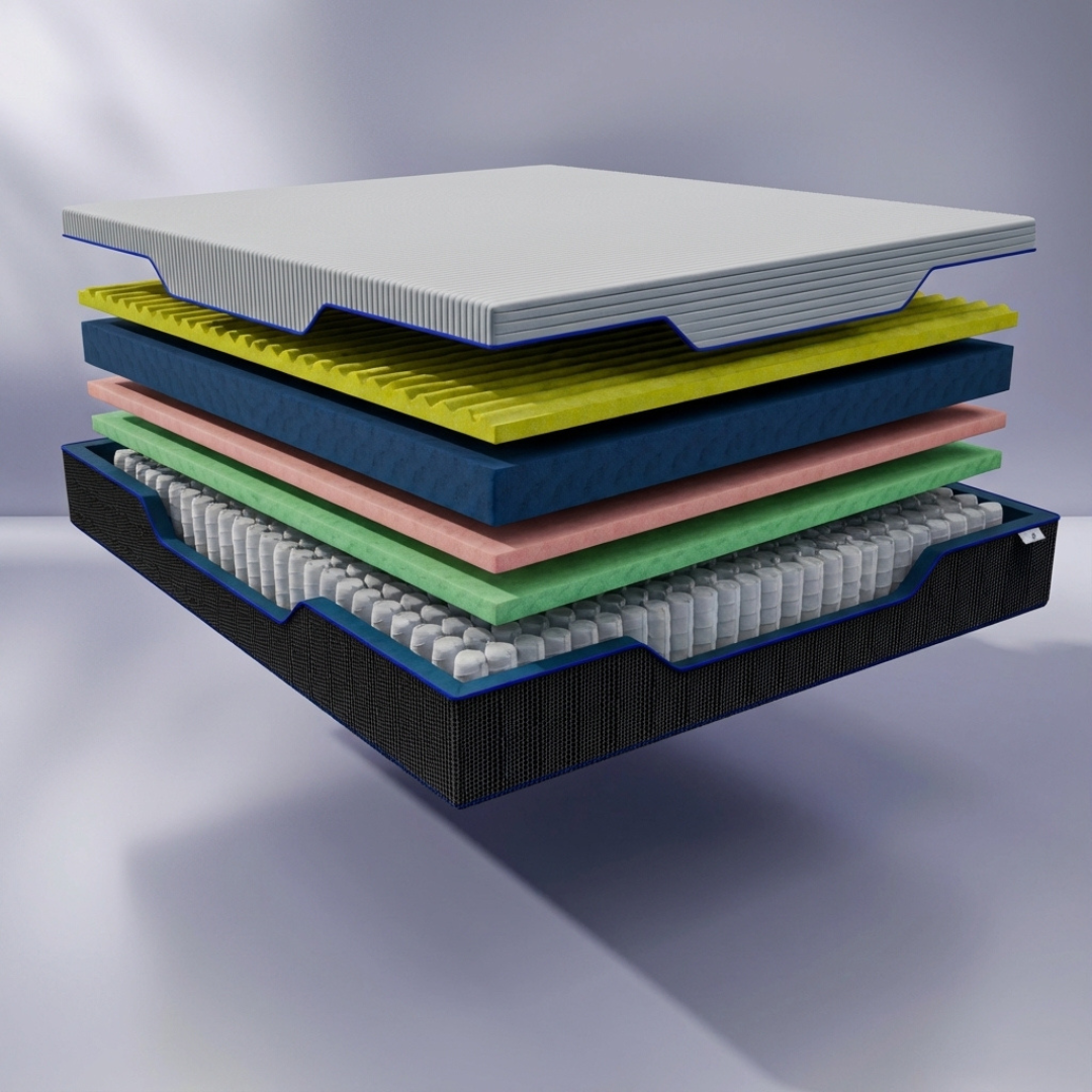 Materasso Memory Foam Hybrid Molle Insacchettate Pascià