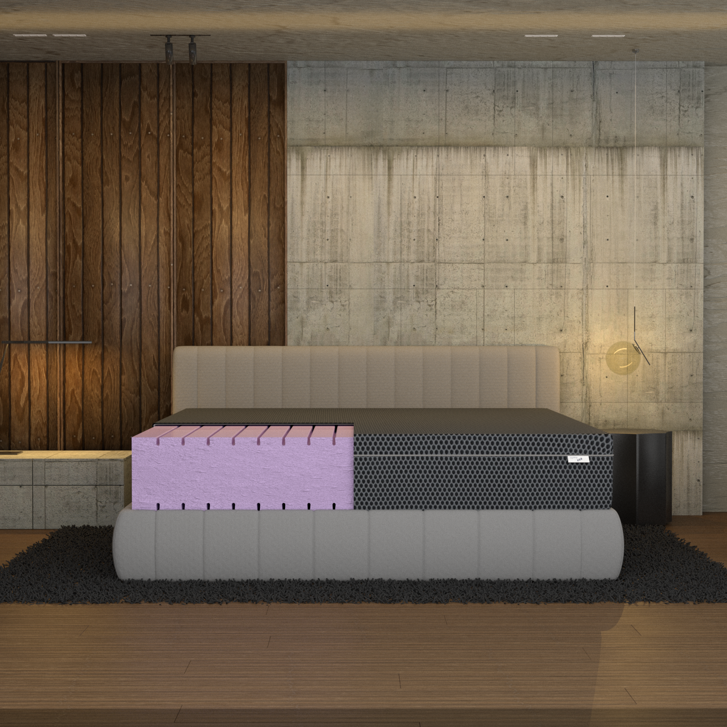 Materasso Water Memory Foam Stretch Sceicco