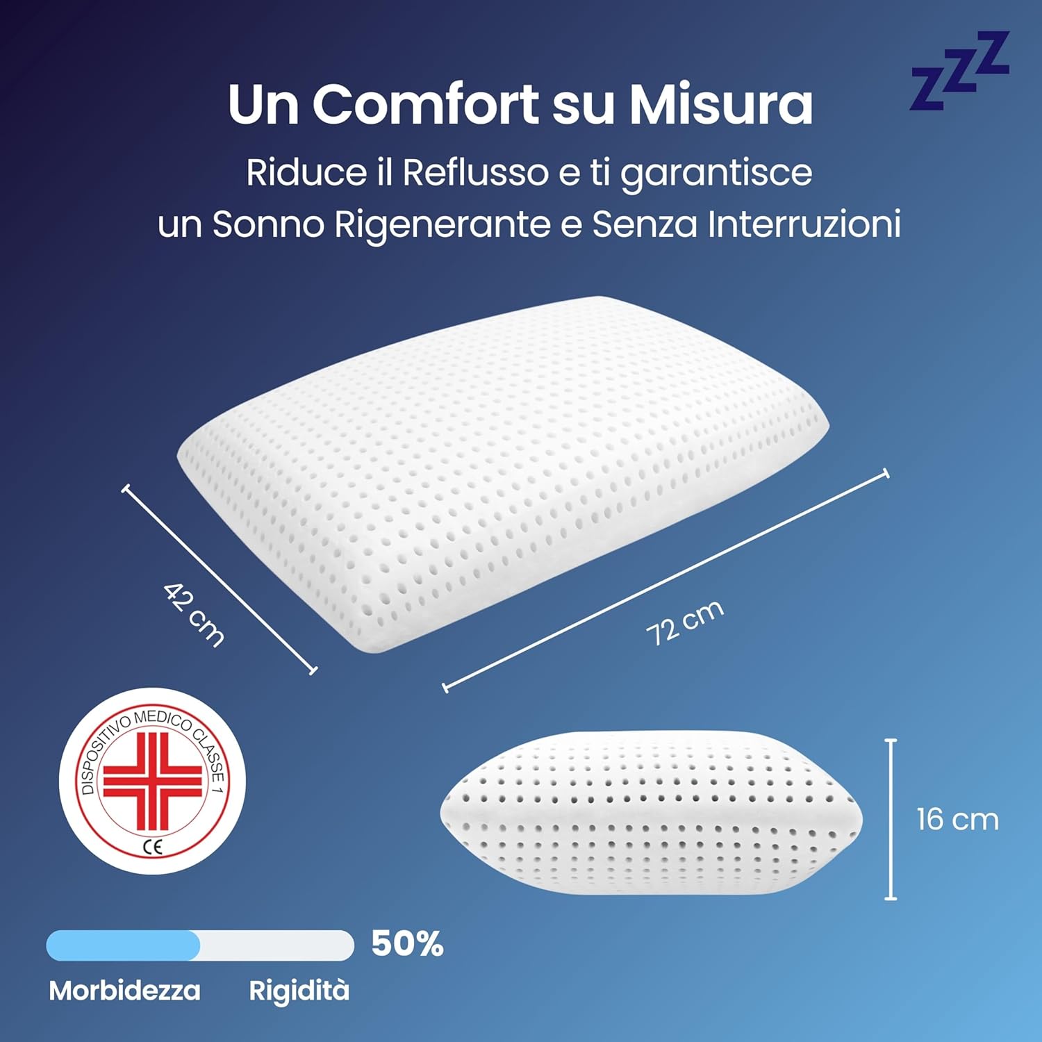 Coppia | Cuscino - Anti Reflusso-Morbido - Demetra