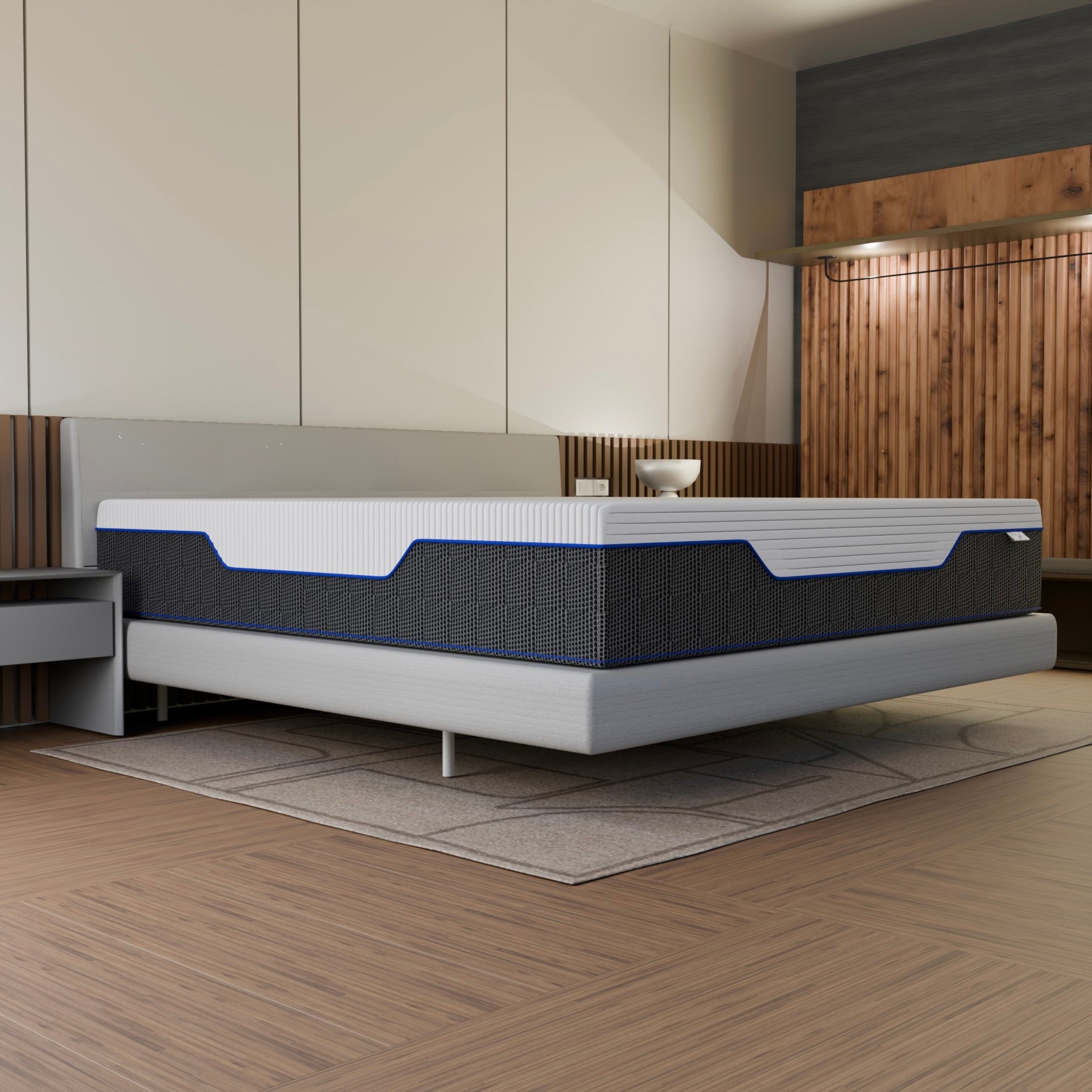 Kit Comfort Invernale Pascià – Materasso Hybrid + 2 Cuscini + Coprimaterasso + Piumino Omaggio