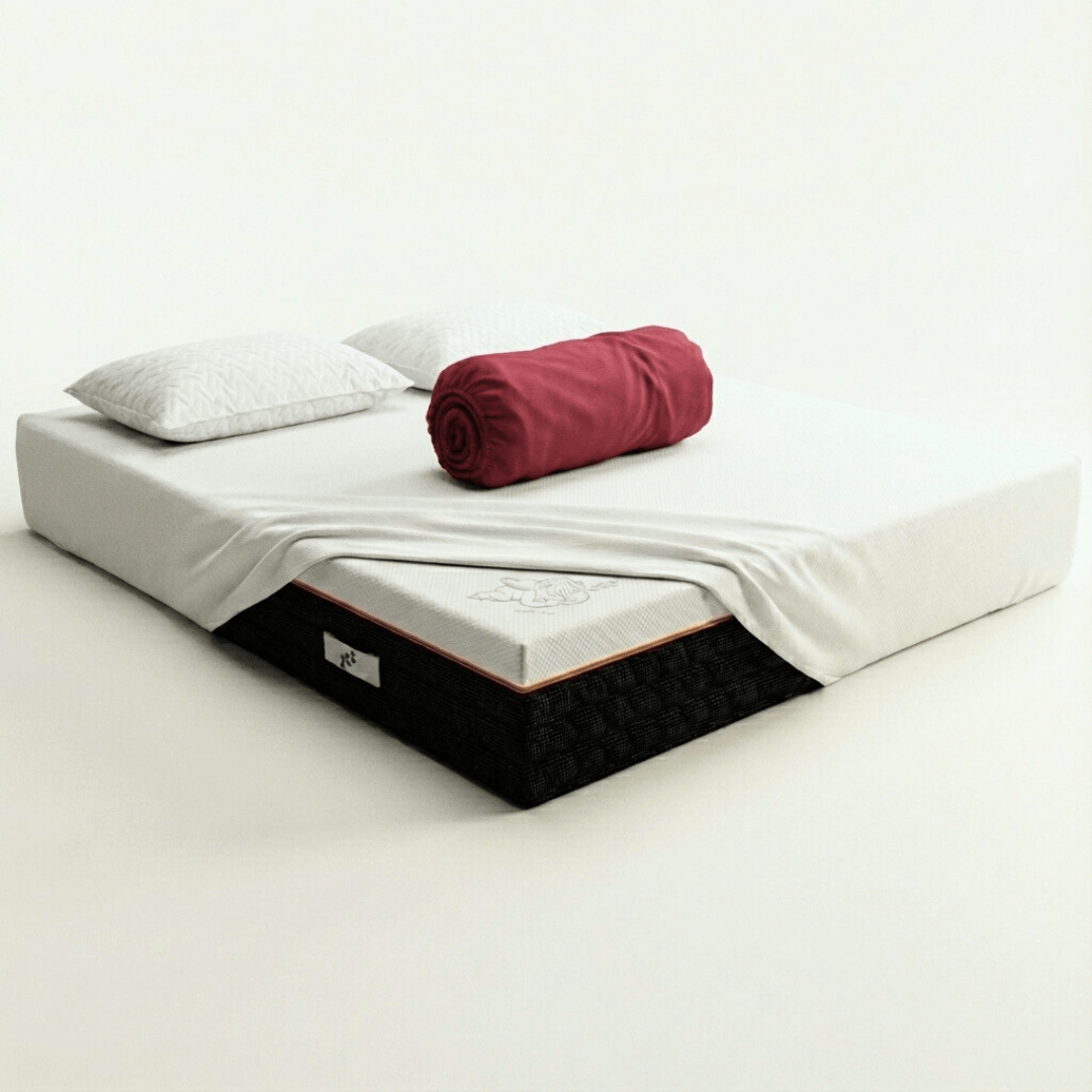 Kit Deluxe Invernale Maragià – Materasso Memory Triplo Strato + 2 Cuscini + Coprimaterasso + Lenzuolo Sotto Omaggio