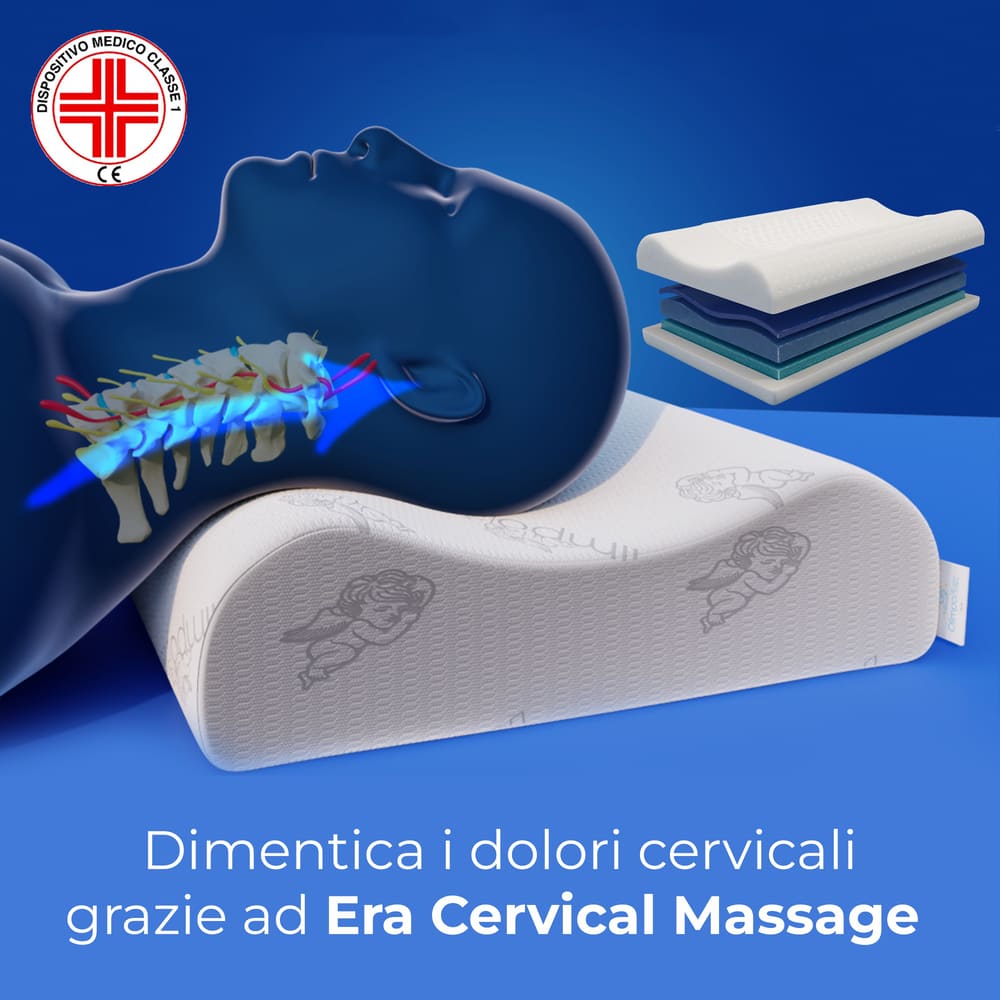 Cuscino - Massaggiante - Cervicale - Stop al Dolore - Era