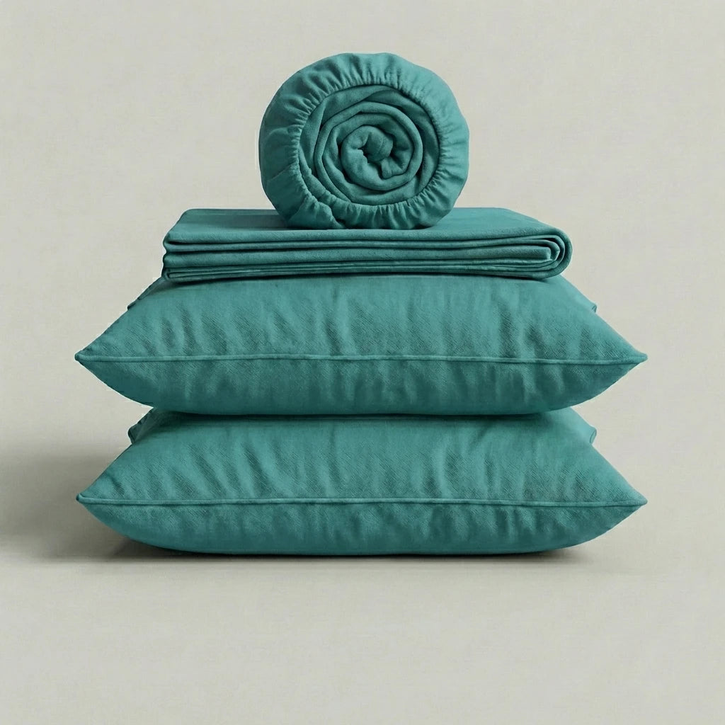 Completo Copripiumino 100% Cotone Percalle – Morbido, Traspirante e di Lusso Made in Italy