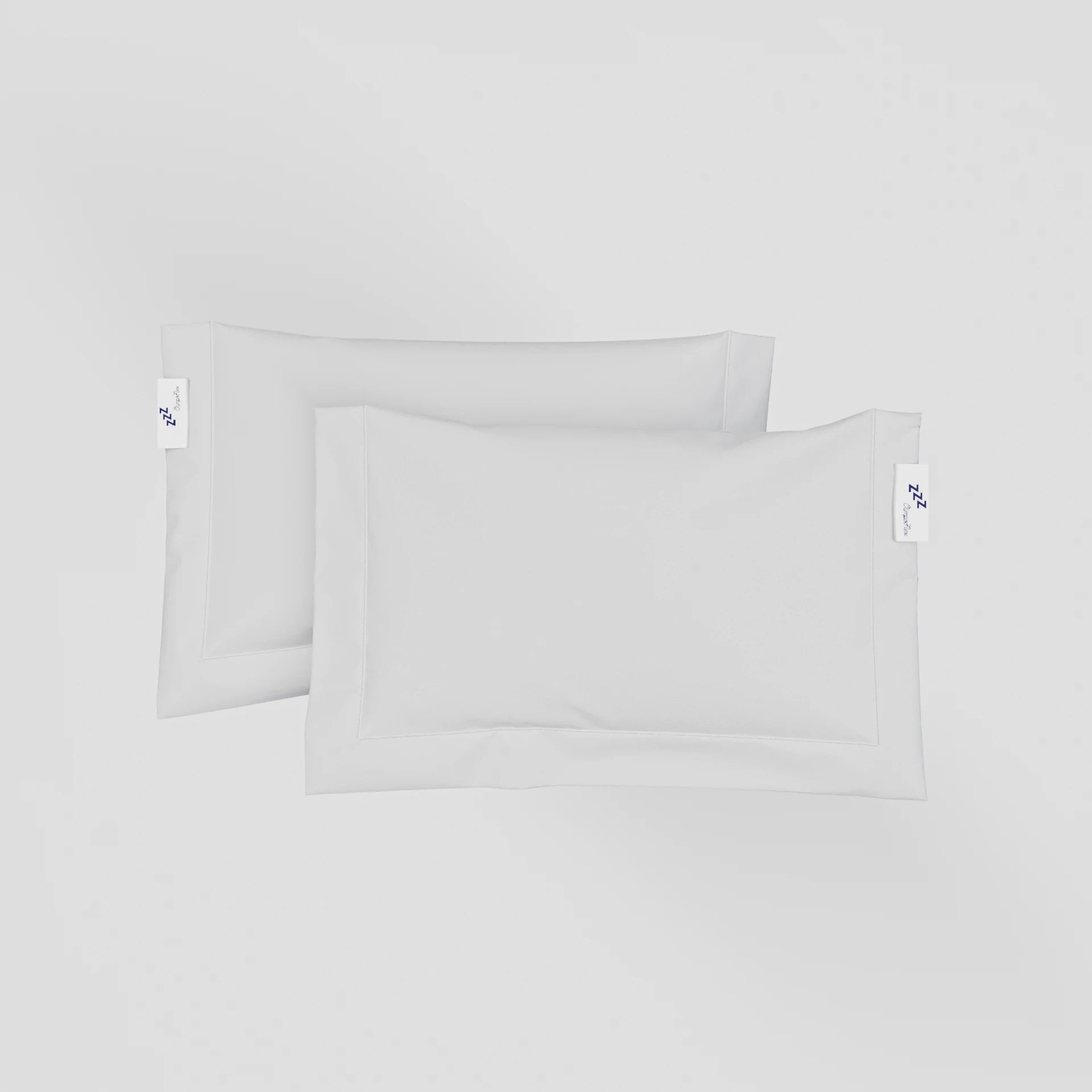 Coppia di Federe a Sacchetto 3 Volani 100% Cotone Percalle – Morbide e Raffinate Made in Italy