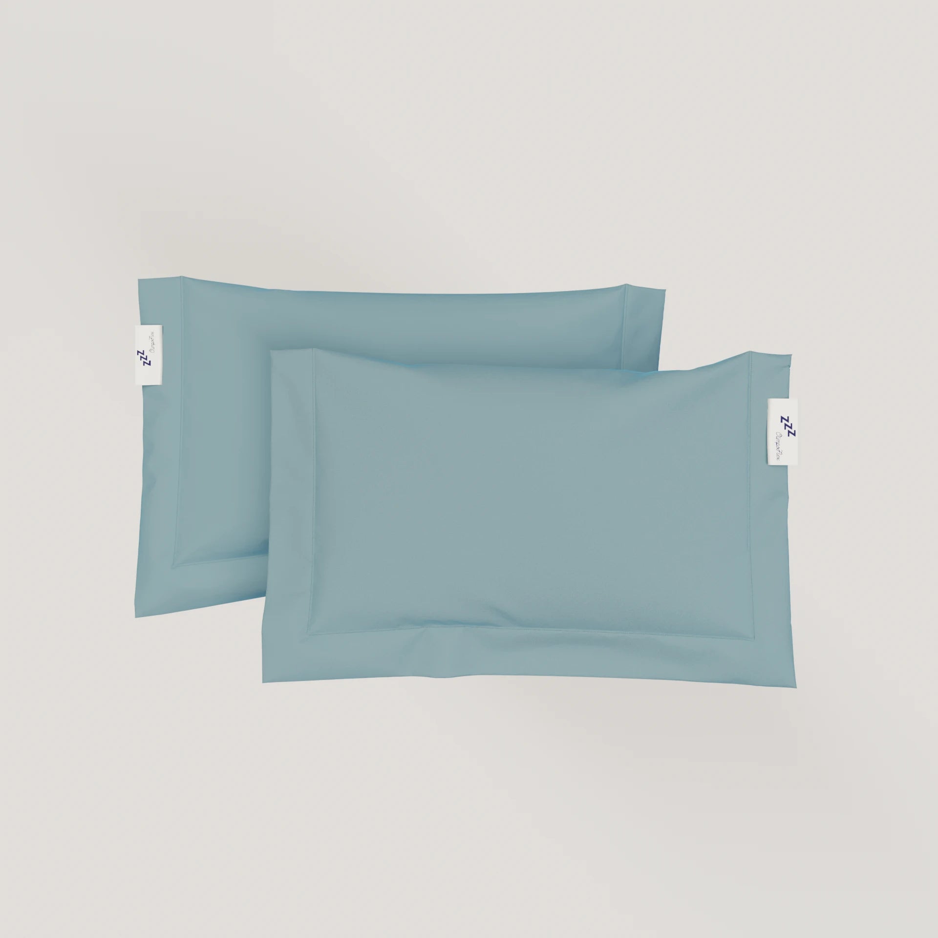 Coppia di Federe a Sacchetto 3 Volani 100% Cotone Percalle – Morbide e Raffinate Made in Italy