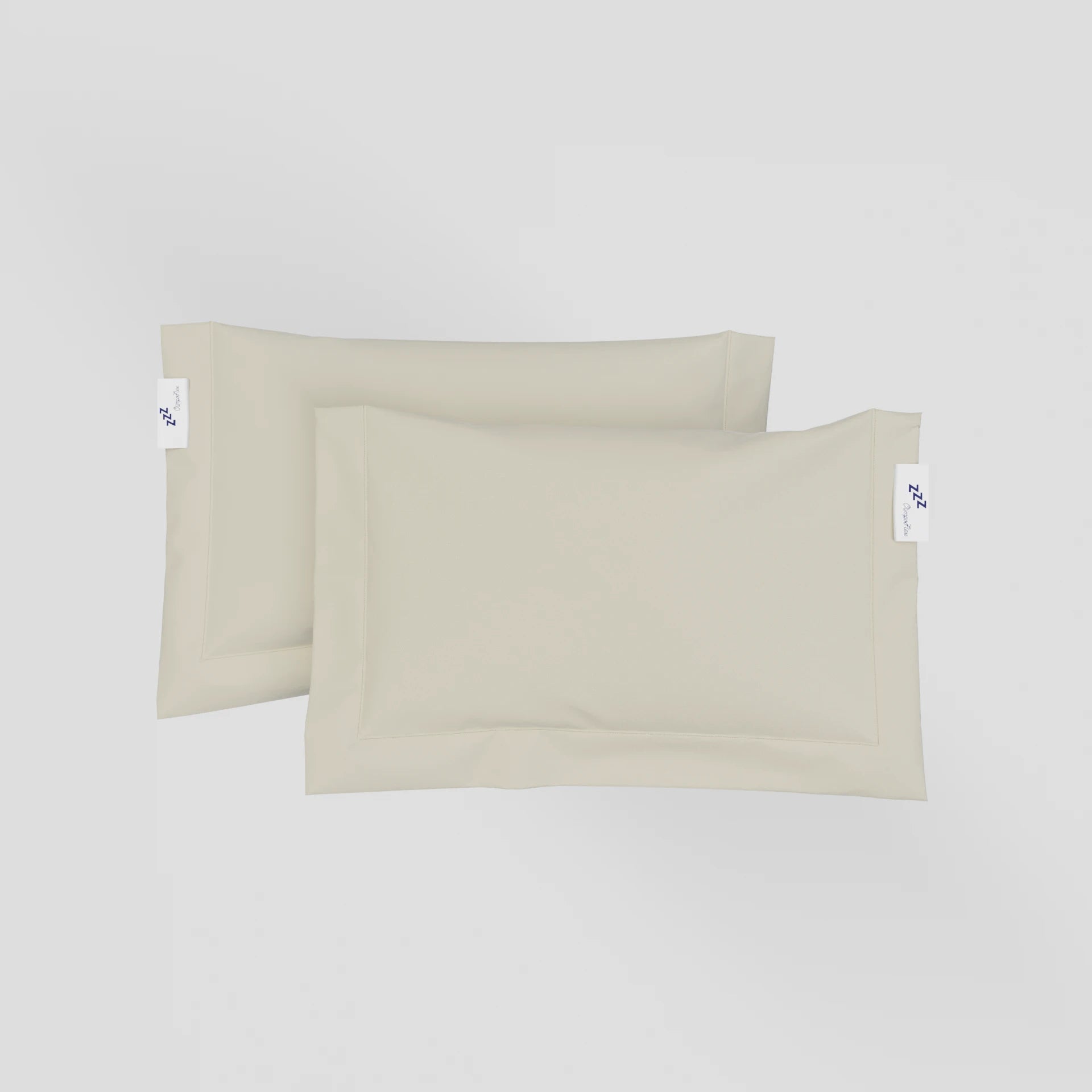 Coppia di Federe a Sacchetto 3 Volani 100% Cotone Percalle – Morbide e Raffinate Made in Italy