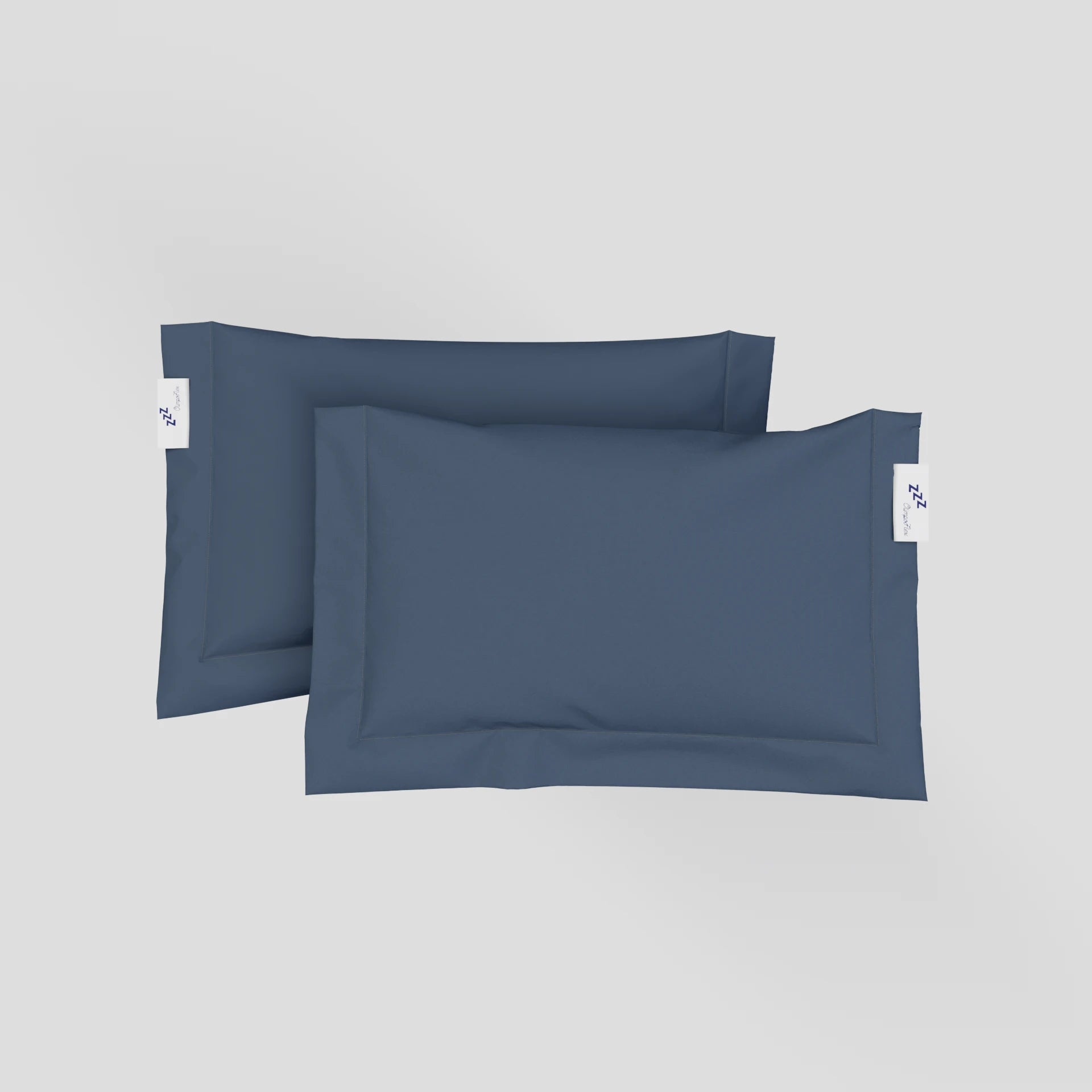 Coppia di Federe a Sacchetto 3 Volani 100% Cotone Percalle – Morbide e Raffinate Made in Italy