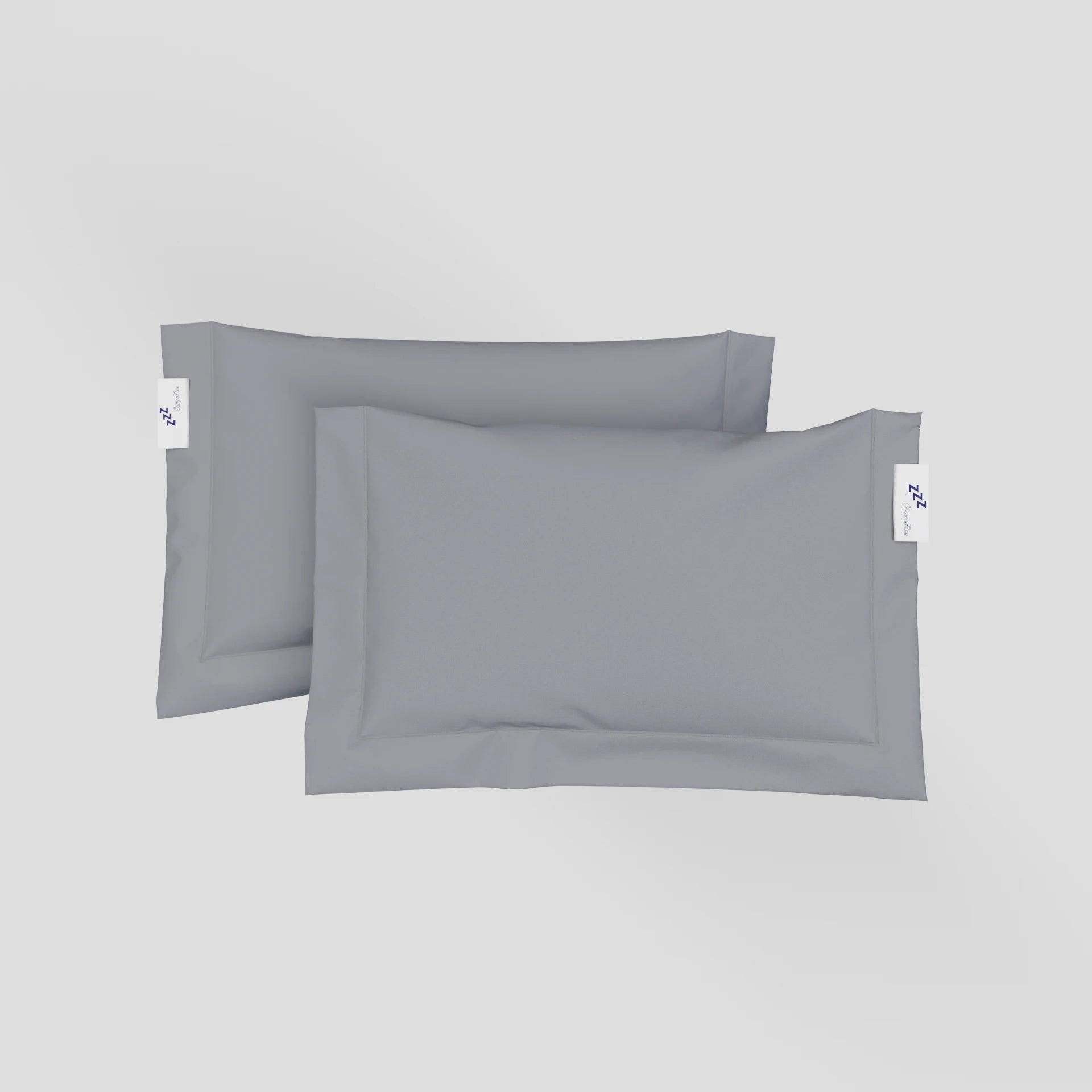 Coppia di Federe a Sacchetto 3 Volani 100% Cotone Percalle – Morbide e Raffinate Made in Italy