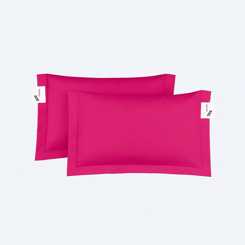 Coppia di Federe a Sacchetto 3 Volani 100% Cotone Percalle – Morbide e Raffinate Made in Italy