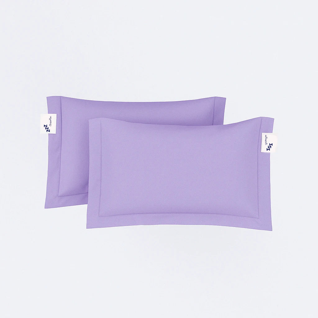 Coppia di Federe a Sacchetto 3 Volani 100% Cotone Percalle – Morbide e Raffinate Made in Italy