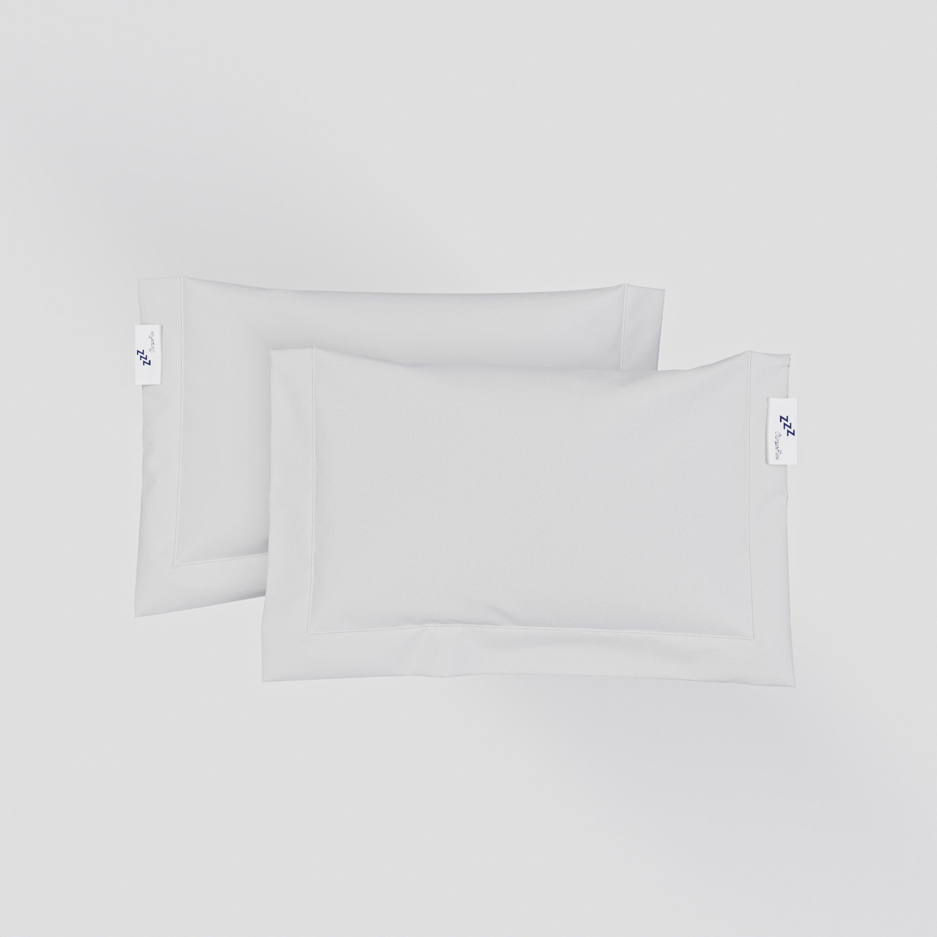 Coppia di Federe a Sacchetto 3 Volani 100% Cotone Percalle – Morbide e Raffinate Made in Italy