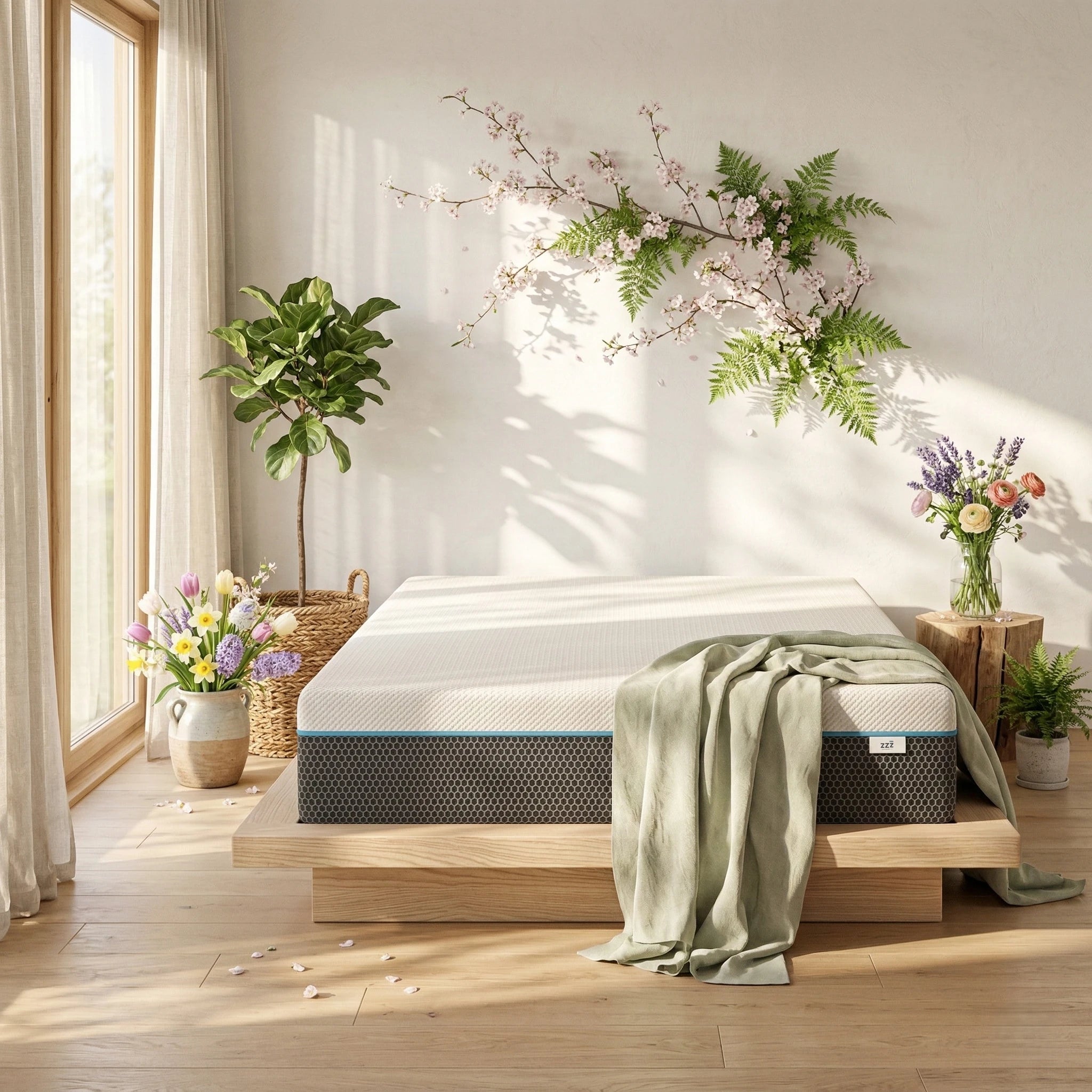 Materasso Memory Foam a due Strati con effetto massaggio Visir