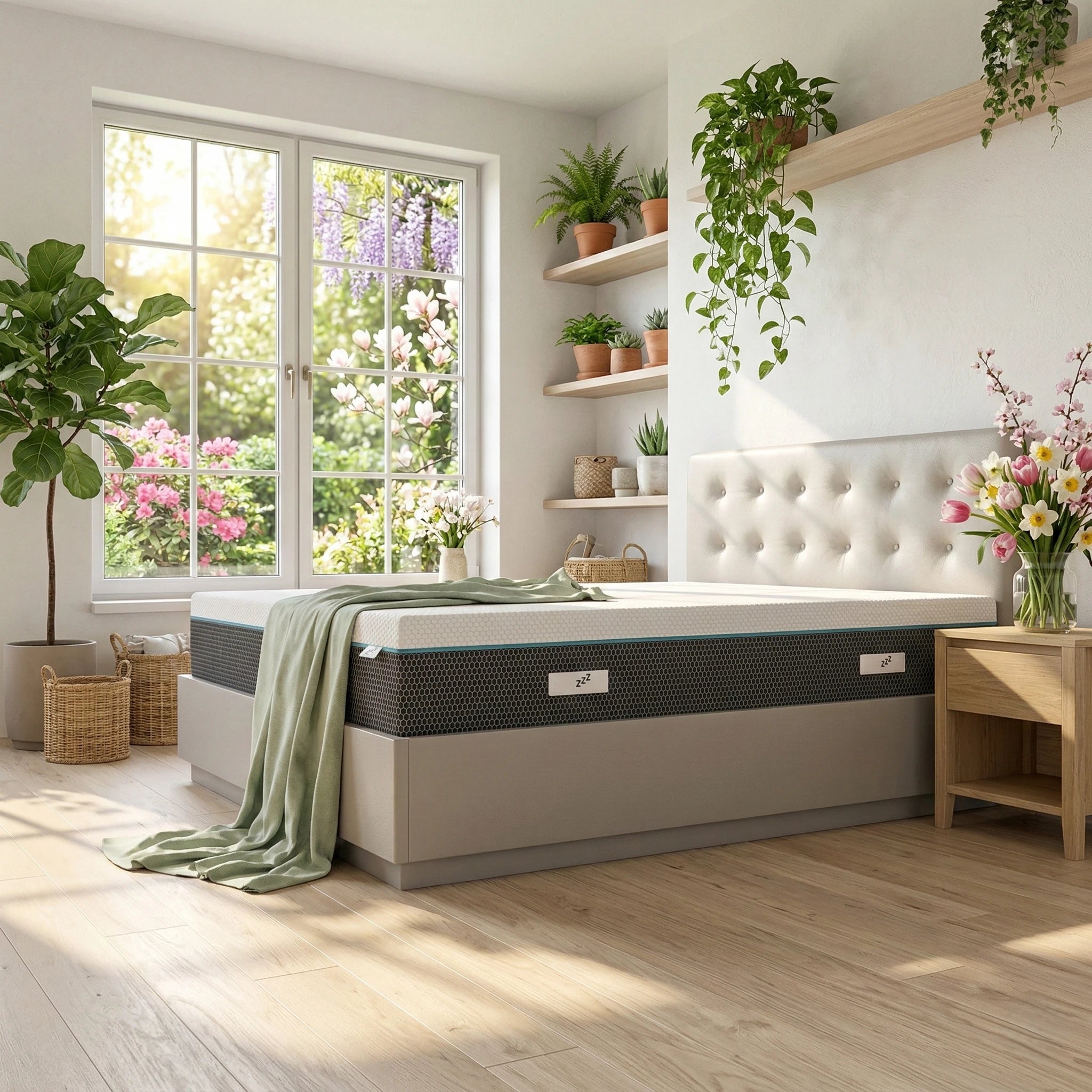 Materasso Memory Foam a due Strati con effetto massaggio Visir