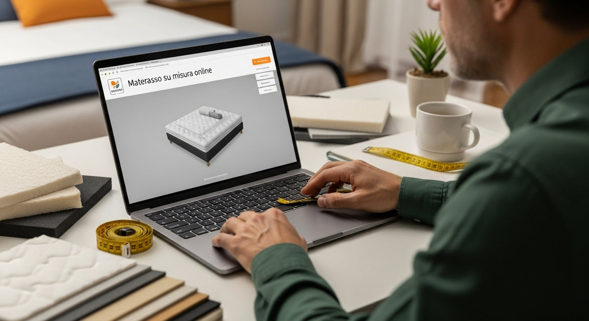 materasso su misura online, configurazione, comfort
