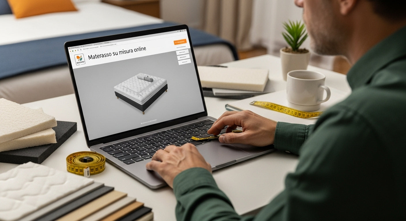 materasso su misura online, configurazione, comfort