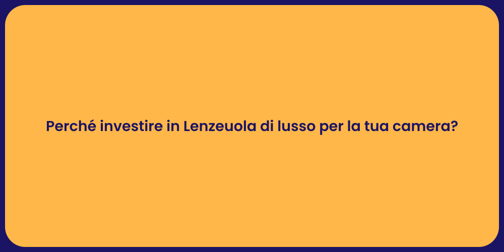 Perché investire in Lenzeuola di lusso per la tua camera?